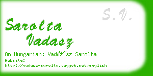 sarolta vadasz business card